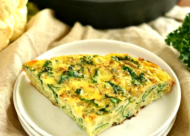 Cauliflower Kale Frittata
