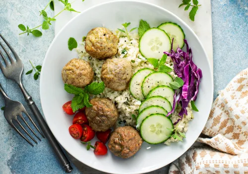 Cauliflower Rice Beef Bowls