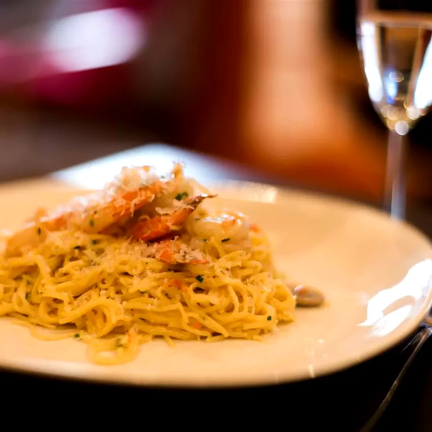 Champagne Shrimp and Pasta