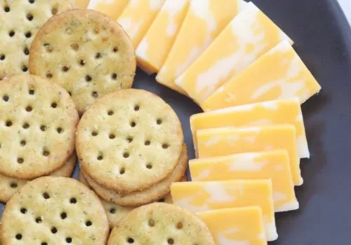 Cheese and crackers