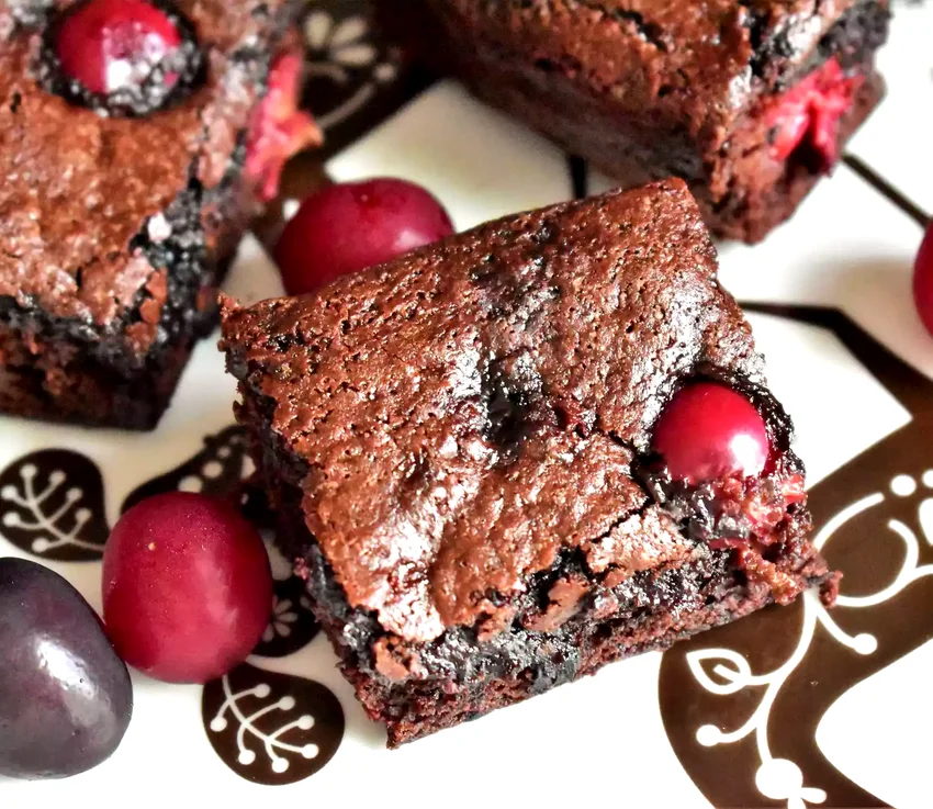 Cherry Brownies from Scratch