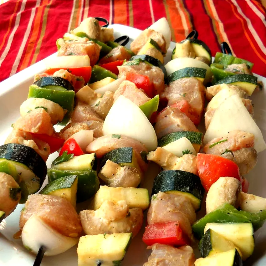Chicken Kabobs Mexicana
