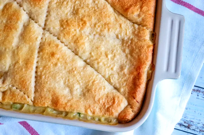 48 Simple 9x13 Pan Dinner Recipes for Easy Family Meals Chicken Pot Pie with Crescent Rolls