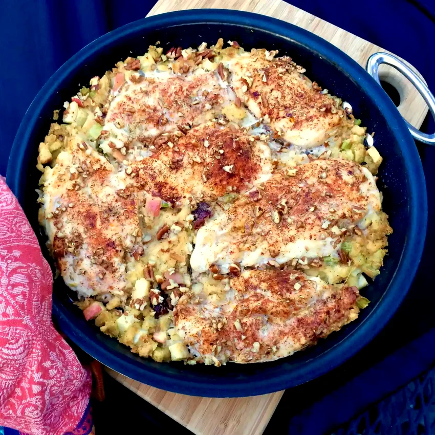 25 Hearty Main Course Recipes Featuring Sweet Apples Chicken and Apple Stuffing Casserole