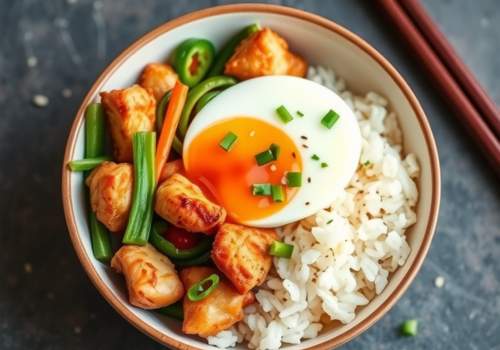 Chicken and Egg Rice Bowl