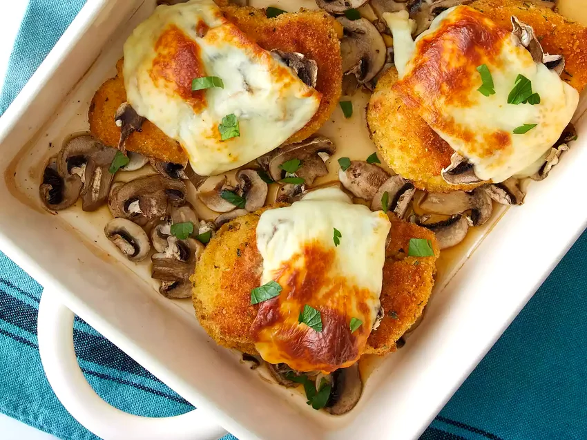 48 Simple 9x13 Pan Dinner Recipes for Easy Family Meals Chicken with Mushrooms