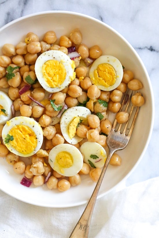 Chickpea Egg Protein Salad