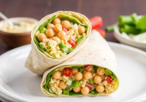 Chickpea "Tuna" Salad Wrap