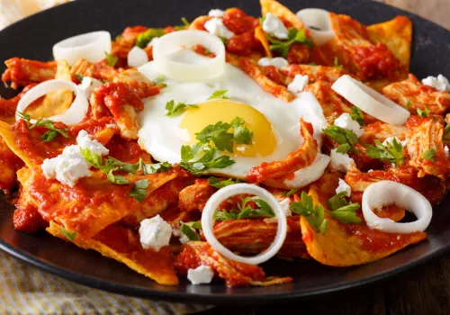 Chilaquiles with Eggs