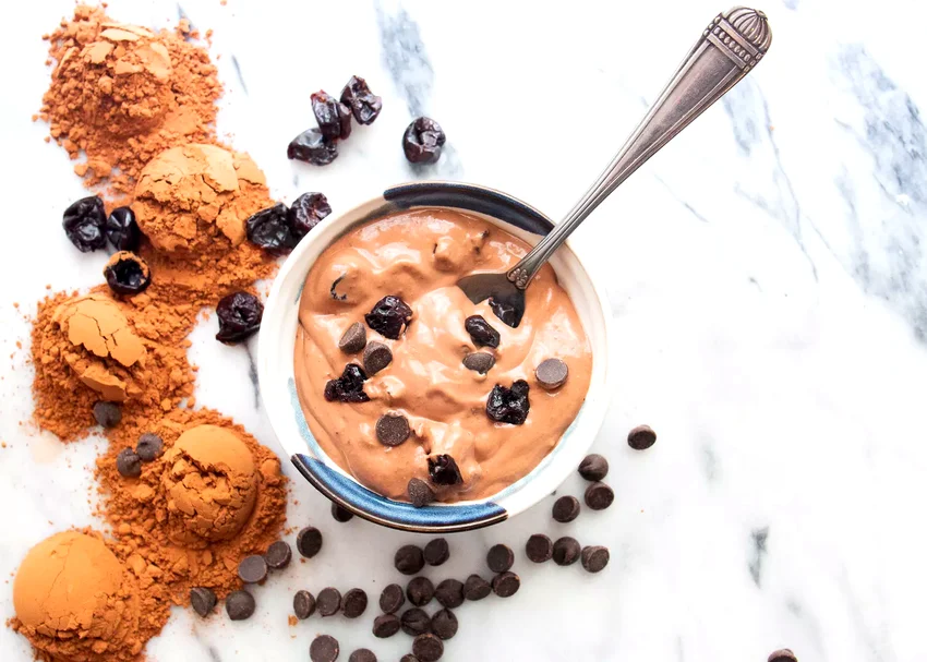 Chocolate-Cherry-Chip Vegan Nice Cream