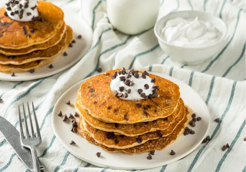 Chocolate Chip Quinoa Pancakes