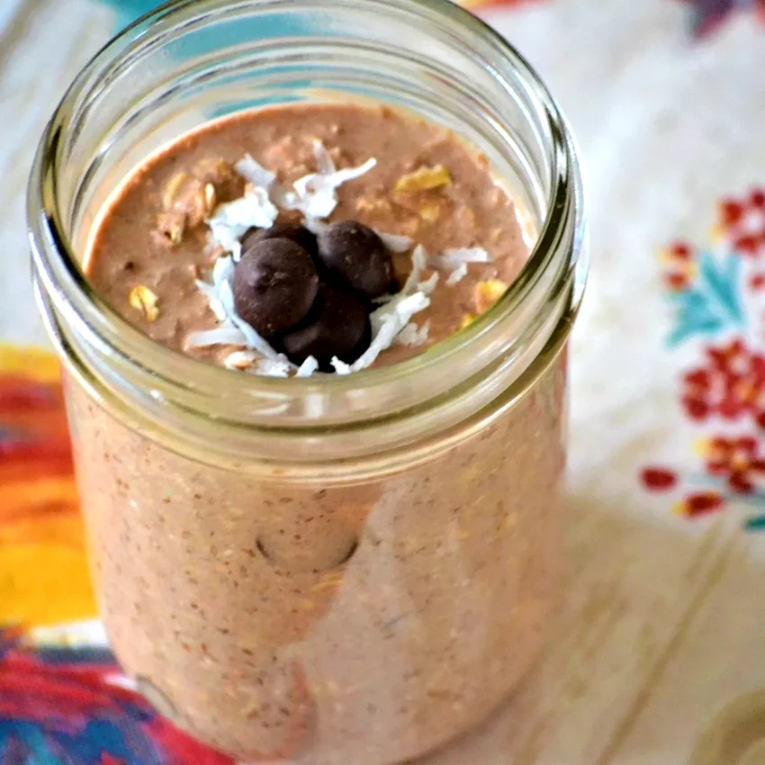 Chocolate Coconut Overnight Oats