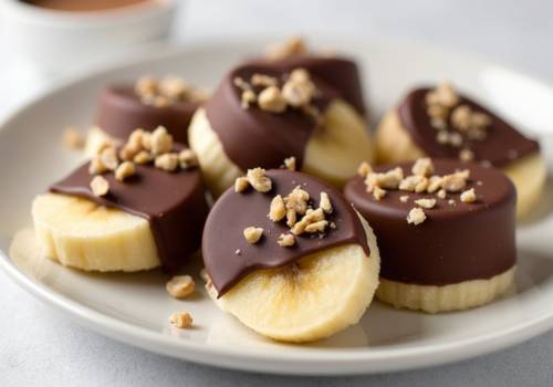 Chocolate-Dipped Frozen Banana Bites