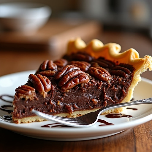 **Chocolate-Drizzled Pecan Pie**