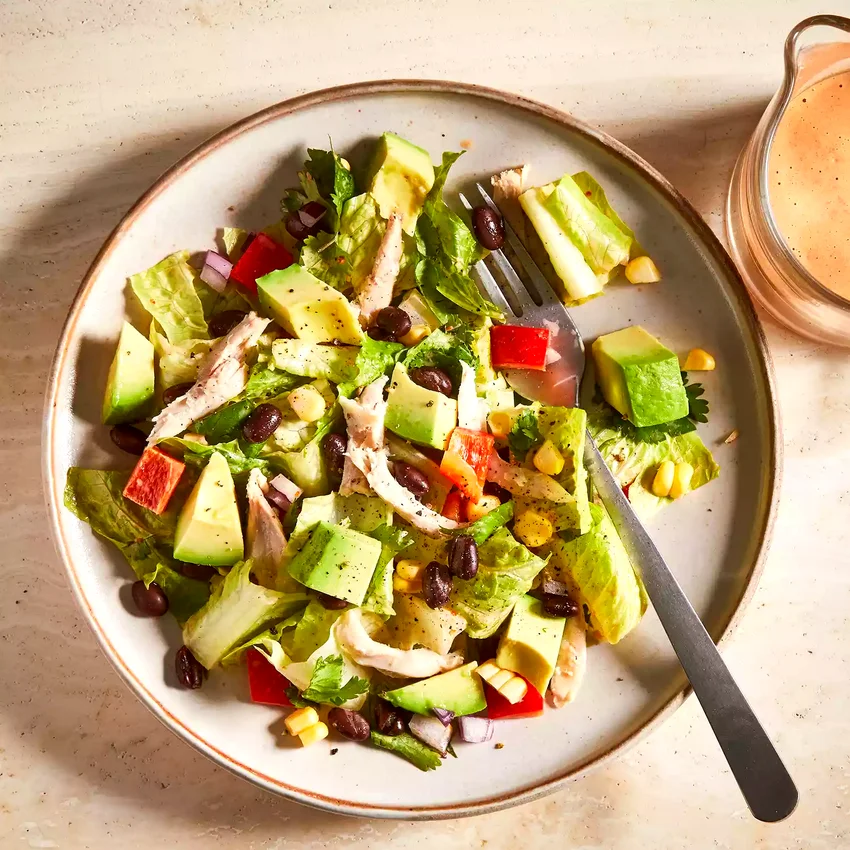 Chopped Salad with Chicken & Creamy Chipotle Dressing