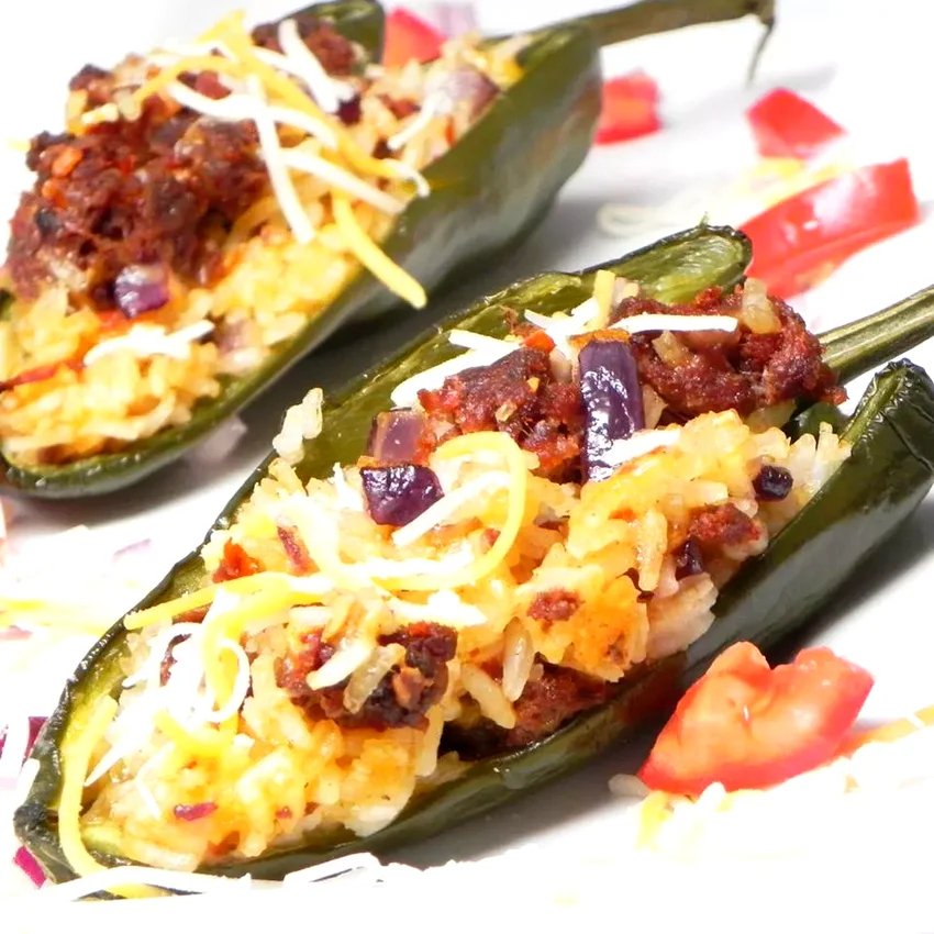 35 Creative Leftover Rice Recipes for Every Meal Chorizo Stuffed Poblano Peppers