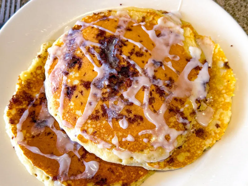 Cinnamon Roll Pancakes 1