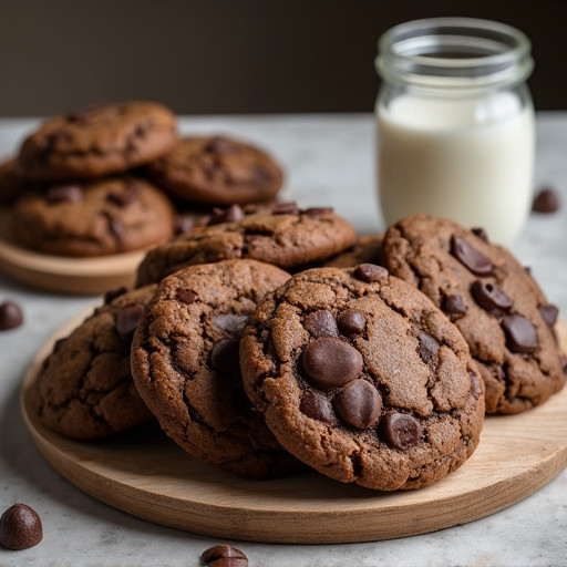 Classic Double Chocolate Chunk Cookies