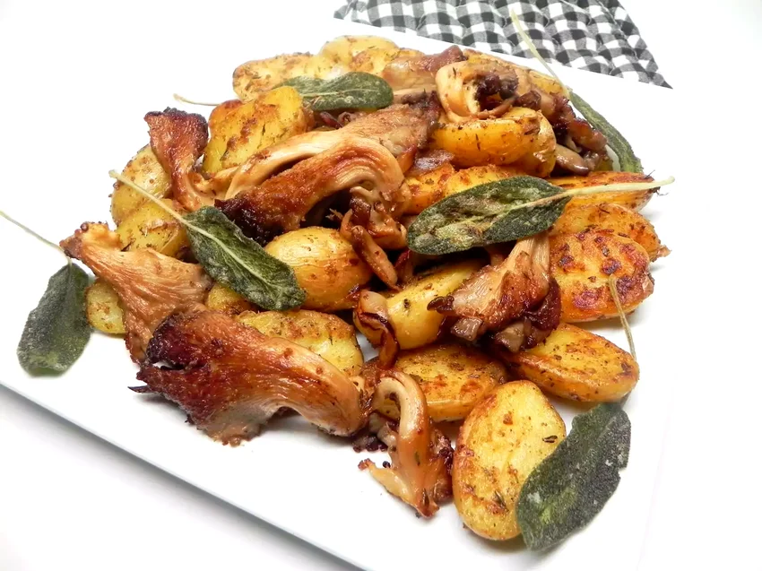 Classy Chanterelle Mushrooms and Potatoes