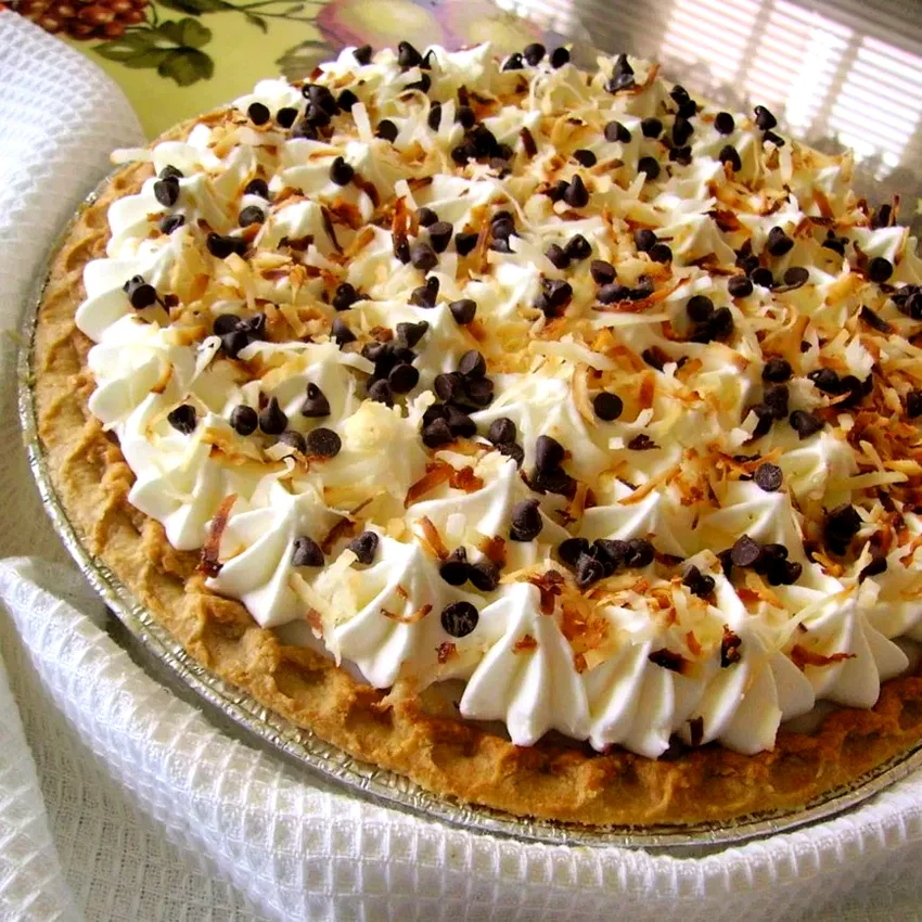 Coconut (Haupia) and Chocolate Pie