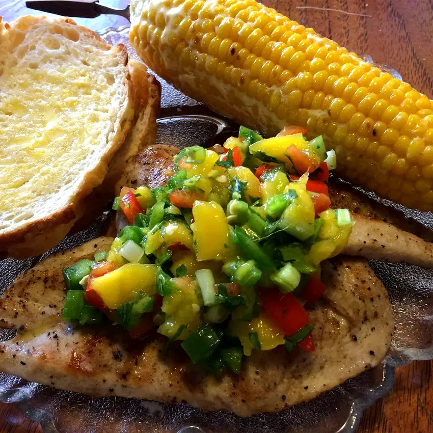 12 Amazing Mango Chicken Recipes for Every Occasion Coriander Chicken with Mango Salsa