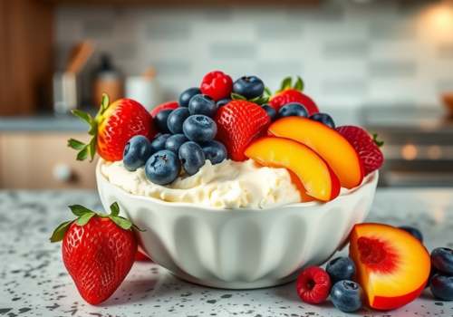 Cottage Cheese with Fresh Fruit