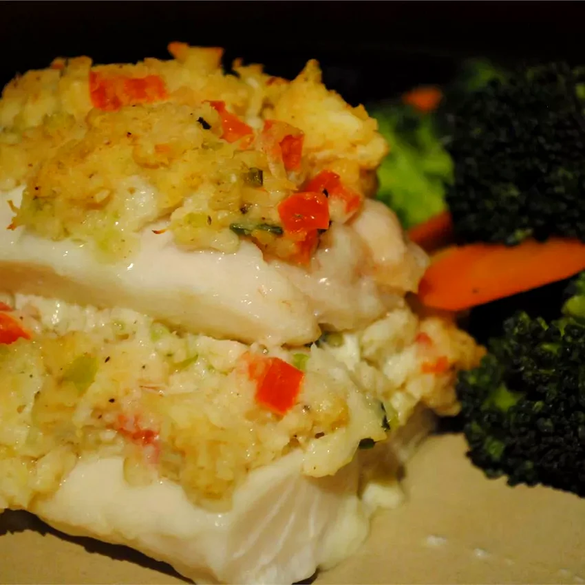 Crab-Stuffed Haddock