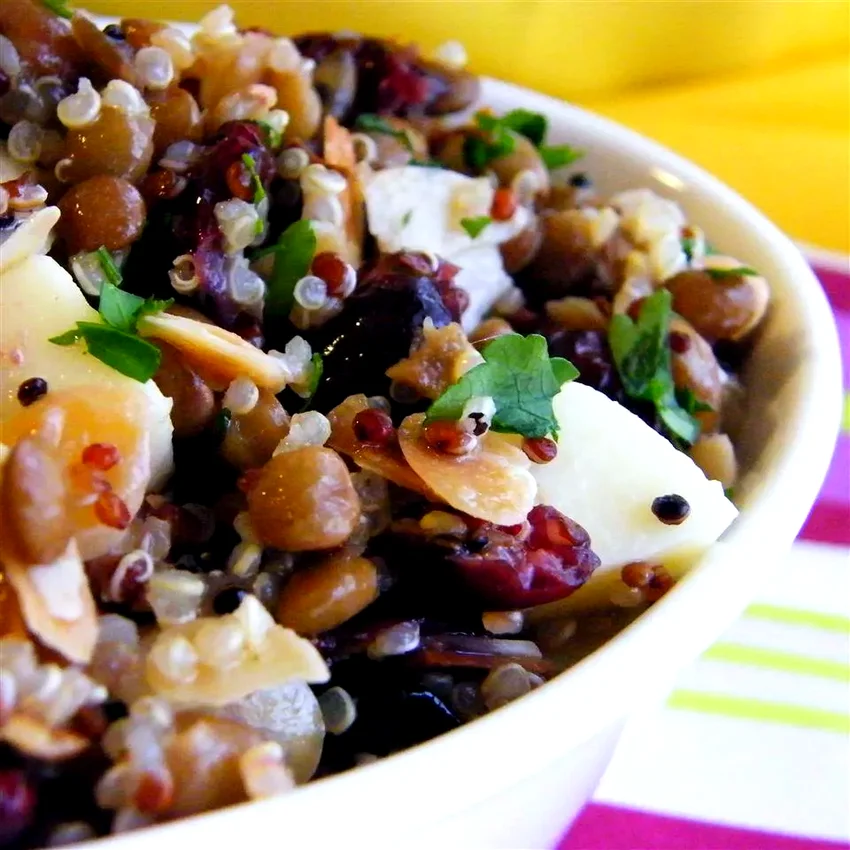 25 Dried Cranberry Dishes You'll Love Every Season Cranberry Lentil and Quinoa Salad