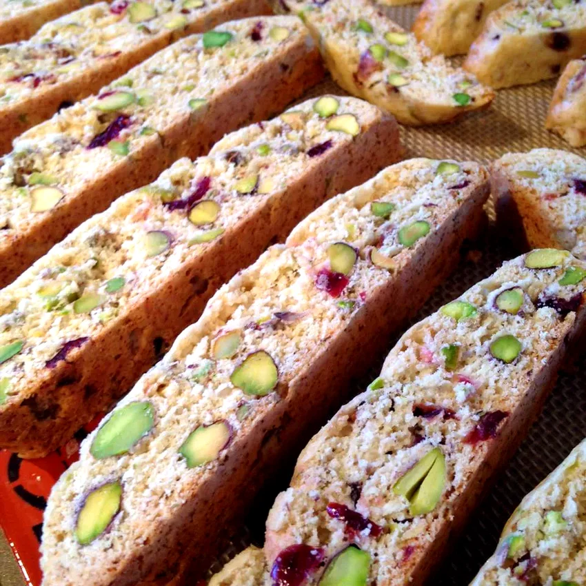 Cranberry Pistachio Biscotti