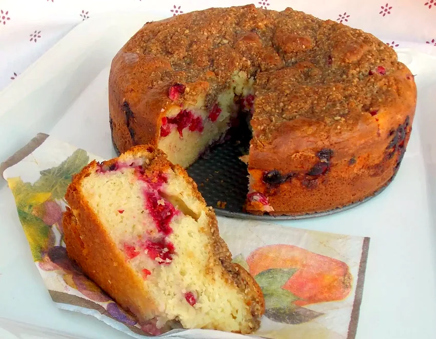 15 Festive Cranberry Cakes Perfect for Holiday Baking Cranberry Sour Cream Kuchen