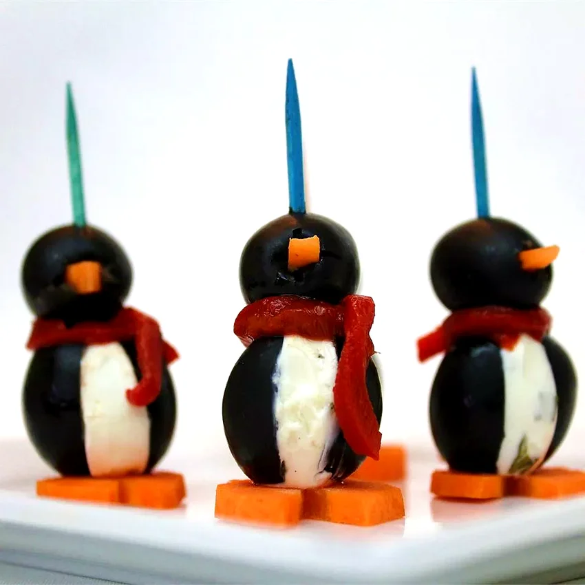 Cream Cheese Penguins