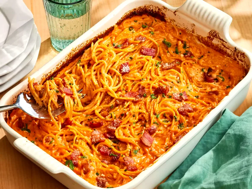 Top 33 Baked Pasta Recipes for Simple Weeknight Dinners Creamy Bacon Pasta Bake