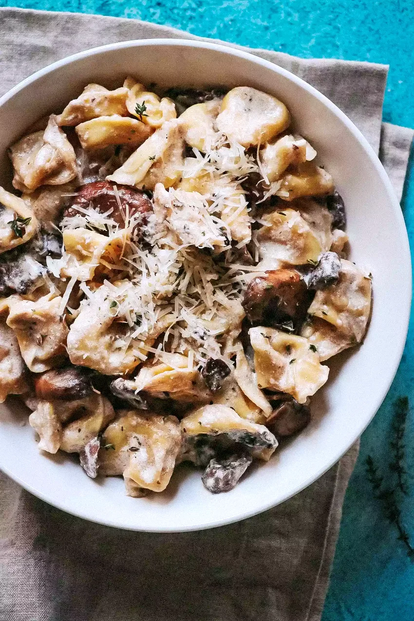Top 20 Mushroom Pasta Dishes for Comfort Food Lovers Creamy Mushroom Tortellini Alfredo