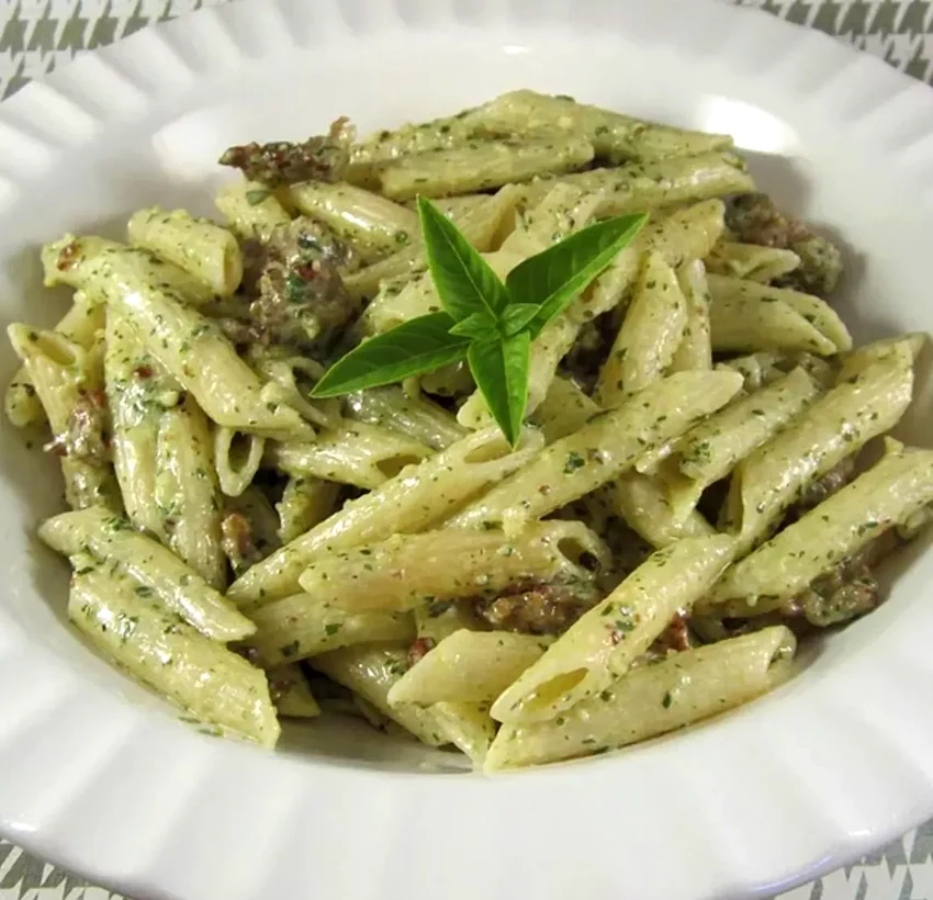 50 Simple Recipes Perfect for College Student Cooking Creamy Pesto Penne with Sausage