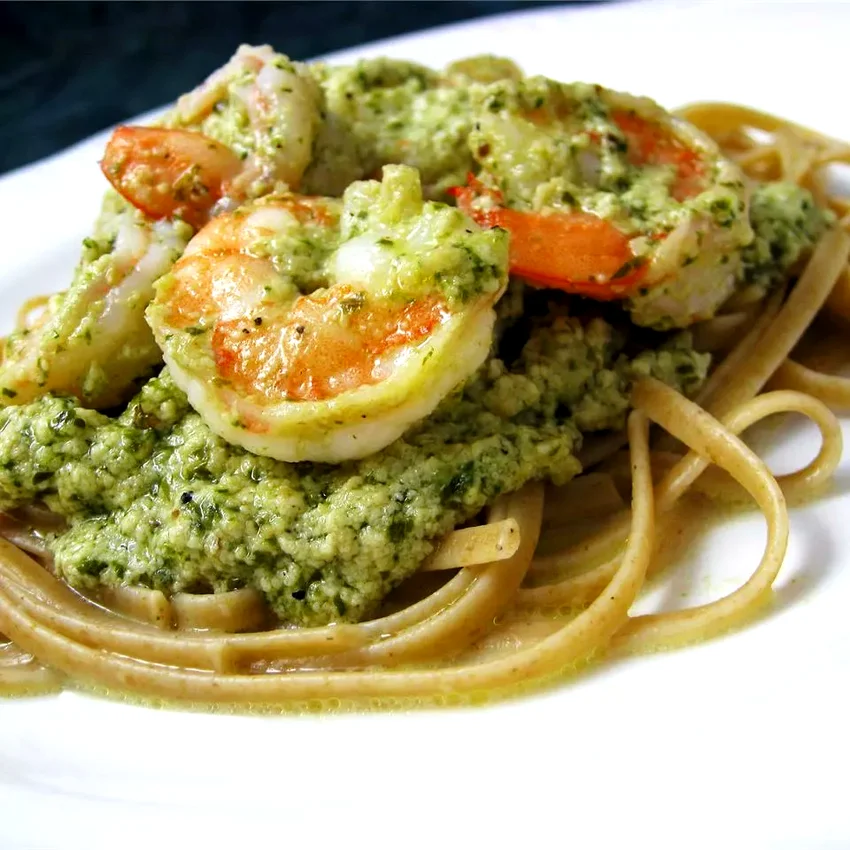 Creamy Pesto Shrimp