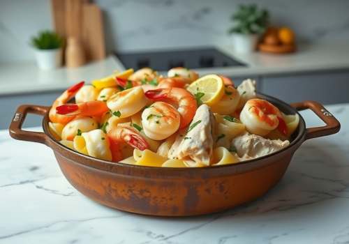 Creamy Seafood Pasta Casserole