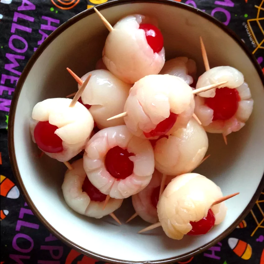 23 Spooky Halloween Party Foods for Your Frightful Feast Creepy Halloween Eyeballs
