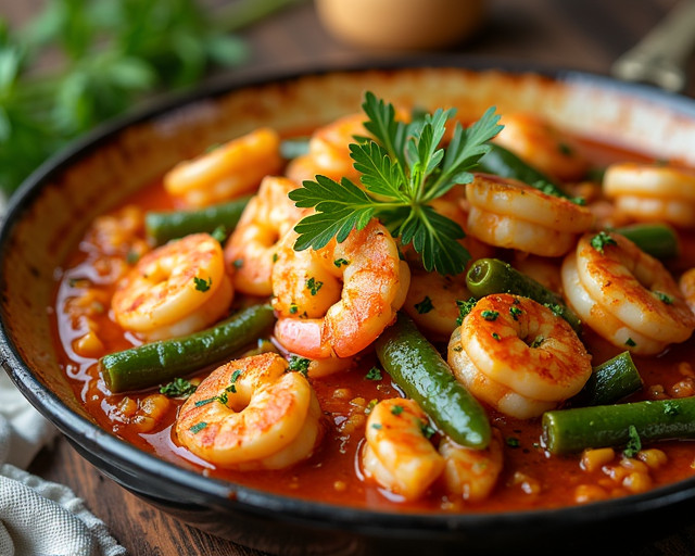 Creole Shrimp and Okra Casserole