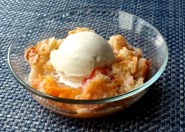 Crisp Peach Cobbler