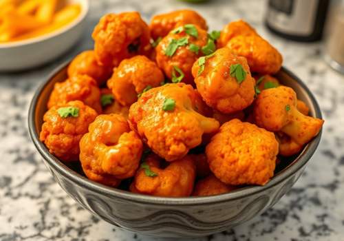 Crispy Buffalo Cauliflower Wings