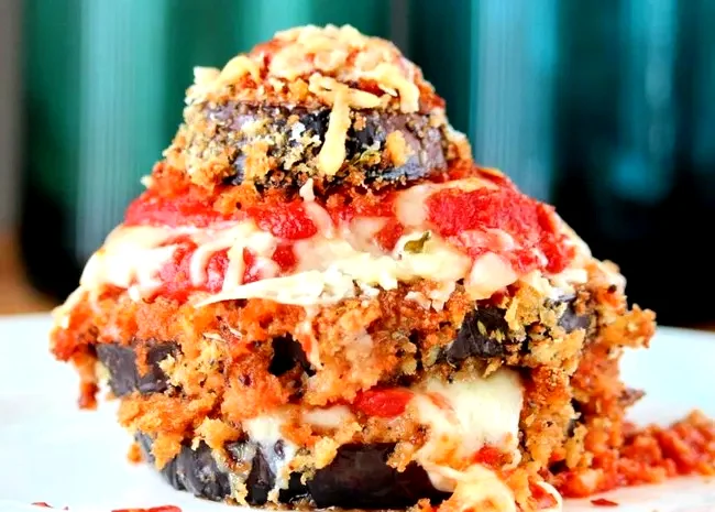 Crouton Eggplant Parmesan