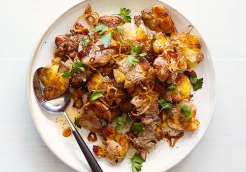 Crushed Baby Potatoes with Herbs