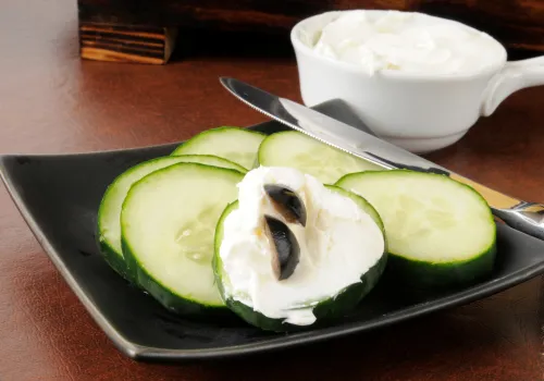 Cucumber Rounds with Cream Cheese