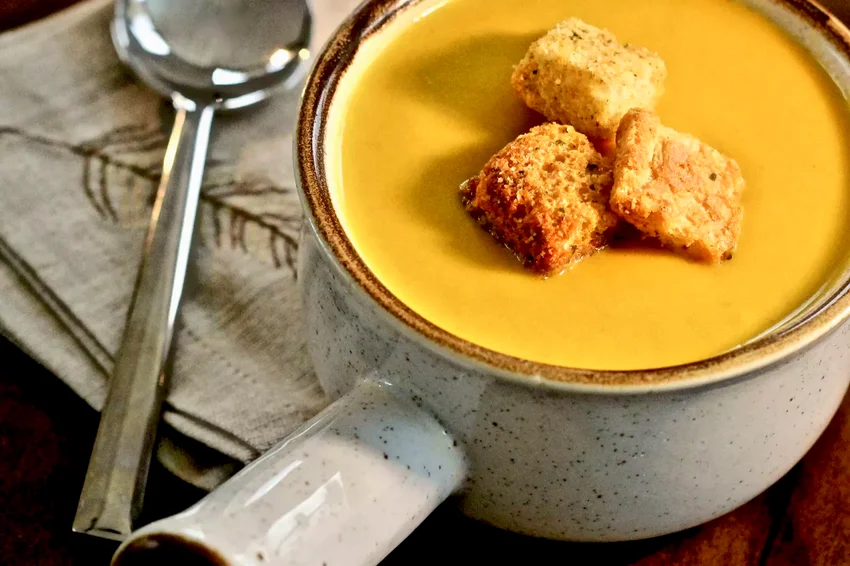 Curried Butternut Squash and Pear Soup