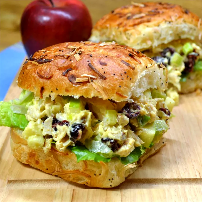 Curried Chicken Tea Sandwiches