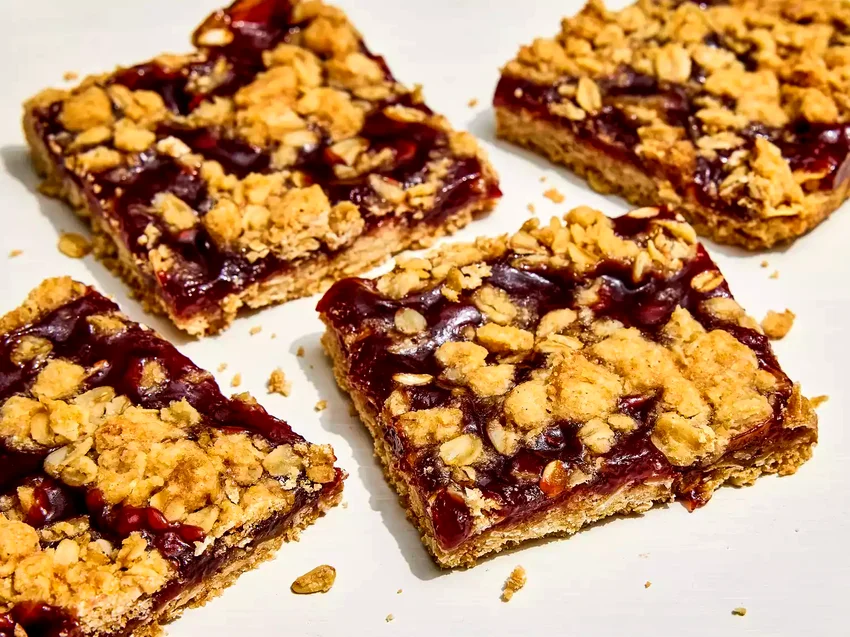 Delicious Raspberry Oatmeal Cookie Bars