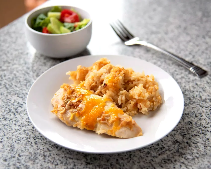 Easy Cheesy Chicken and Rice
