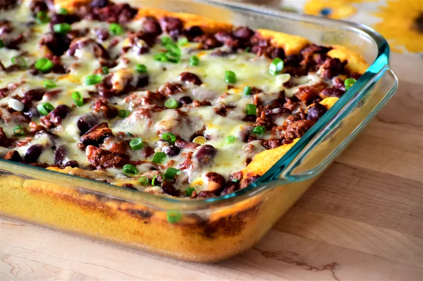 48 Simple 9x13 Pan Dinner Recipes for Easy Family Meals Easy Chili Cornbread Bake