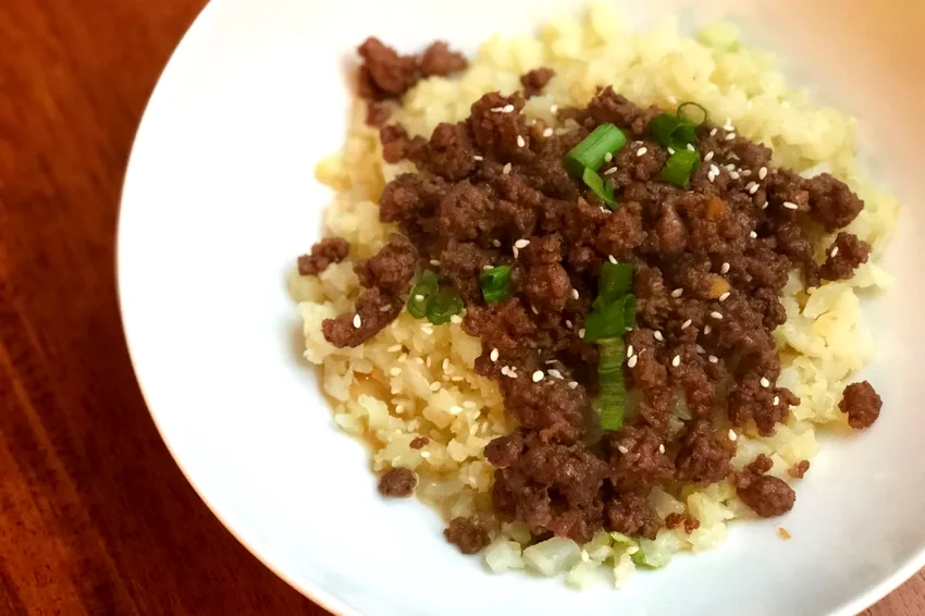 Easy Keto Korean Beef with Cauli Rice