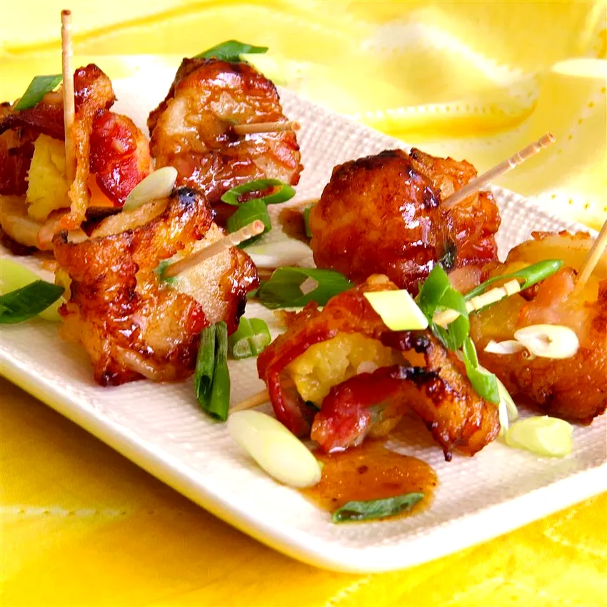 36 Island Cocktails and Tropical Food Favorites Easy Rumaki with Pineapple